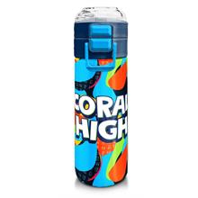 Coral High 500 ml Pipetli ve Direkt İçim Çelik Termos/Matara - Erkek Çocuk -  Grafiti Desenli