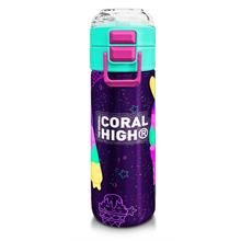 Coral High Kız Çocuk İçin 500 ml lik Paslanmaz Çelik Termos/Suluk - Mor Pembe Dondurma Desenli