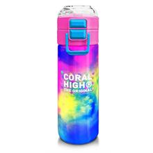 Coral High Kız Çocuk 500 ml Okul ve Günlük Paslanmaz Çelik Termos - Çok Renkli Batik - Sızdırmaz