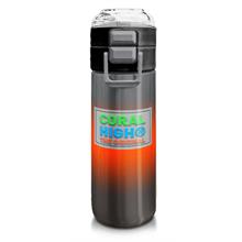 Coral High 500 ml Gri Turuncu Renk Geçişli - Erkek Çocuk Paslanmaz Çelik Okul Termosu/Suluk/Matara