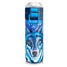 Coral High 500 ml Lacivert Mavi Kurt Desenli - Erkek Çocuk Paslanmaz Çelik Okul Termosu/Suluk/Matara