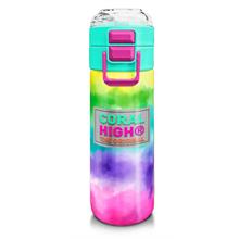 Coral High Kız Çocuk 500 ml Okul ve Günlük Paslanmaz Çelik Termos - Renkli Batik Desenli  - Sızdırmaz