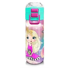 Coral High Kız Çocuk 500 ml Okul ve Günlük Paslanmaz Çelik Termos - Pembe Su Yeşili Unicornlu Desenli  - Sızdırmaz