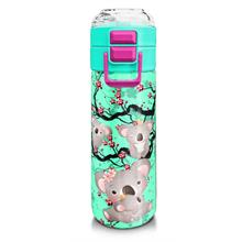 Coral High 500 ml Paslanmaz Çelik Okul Termosu/Suluk/Matara - Kız Çocuk - Su Yeşili Koala Desenli - Sızdırma Yapmaz