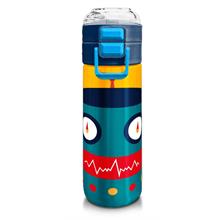 Coral High 500 ml Lacivert Çivit Robot Desenli - Erkek Çocuk Paslanmaz Çelik Okul Termosu/Suluk/Matara