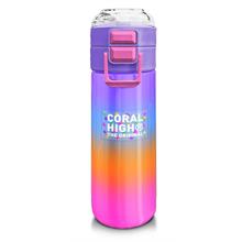 Coral High Kız Çocuk 500 ml Okul ve Günlük Paslanmaz Çelik Termos - Renk Geçişli Desenli  - Sızdırmaz