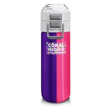 Coral High Erkek Çocuk 500 ml Okul ve Günlük Paslanmaz Çelik Termos - Mor-Pembe Renkli Çizgili - Sızdırmaz