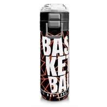 Coral High 500 ml Paslanmaz Çelik Okul Termosu/Suluk/Matara - Erkek Çocuk - Siyah Basketbol Baskılı - Sızdırma Yapmaz