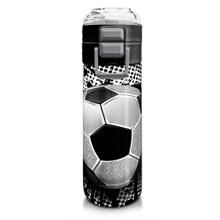 Coral High 500 ml Pipetli ve Direkt İçim Çelik Termos/Matara - Erkek Çocuk -  Futbol Desenli