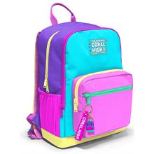 Coral High İlkokul ve Ortaokul Sırt Çantası - Kız Çocuk, Mor Yeşil Pembe Çok Renkli, Dört Bölmeli