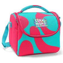 Coral High Thermo Beslenme Çantası - Kız Çocuk, Kırmızı Turkuaz Renkli Çizgili