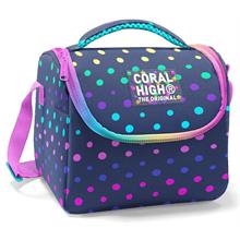 Coral High Kız Çocuk Beslenme Çantası - Thermo - Puantiyeli Lacivert