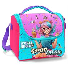 Coral High Kız Çocuk Beslenme Çantası - Thermo - Pembe K-Pop Dondurmalı Kız