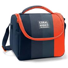 Coral High Erkek Çocuk İlkokul Beslenme Çantası, Siyah Turuncu Renkli Çizgili, Isı Yalıtımlı
