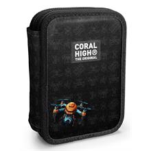 Coral High Erkek Çocuk Organizer Kalemlik/Kalem Çantası - Drone Pilotu Siyah
