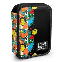 Coral High İki Katlı Düzenleyici Kalem Kutusu - Siyah Hayaletler, Erkek Çocuk, Siyah Hayaletler