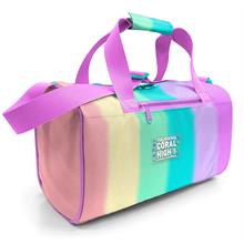 Coral High Kız Çocuk Spor ve Seyahat Çantası - Yeşil Pembe Çok Renkli Desenli - 27530