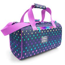 Coral High Kız Çocuk Spor ve Seyahat Çantası - Lacivert Pembe Puantiye Desenli - 27528