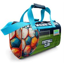 Coral High Erkek Çocuk Spor ve Seyahat Çantası - Lacivert Yeşil Futbol Desenli - 27525