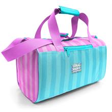 Coral High Kız Çocuk Spor ve Seyahat Çantası - Turkuaz Pembe Çizgili Desenli - 27521