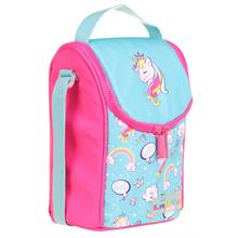 Kaukko Kids Isı Yalıtımlı Kız Çocuk Turkuaz Pembe Unicorn Büyük Beslenme Çantası