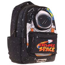 Kaukko Toys Erkek Çocuk 3D Astronot Şekilli İlkokul ve Günlük Sırt Çantası - Siyah - L5253