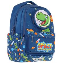 Kaukko Toys Erkek Çocuk 3D Dinazor Şekilli İlkokul ve Günlük Sırt Çantası - Lacivert - L5252