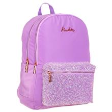 Kaukko Bright Kız Çocuk Taşlı Mor Üç Bölmeli Okul Çantası - K1651