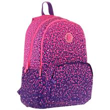 Kaukko Dots Kız Çocuk Üç Bölmeli İlkokul ve Ortaokul Çantası - Mor Nokta Desenli - K1806
