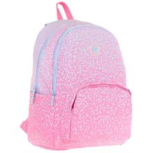 Kaukko Dots Kız Çocuk Üç Bölmeli İlkokul ve Ortaokul Çantası - Pembe Nokta Desenli - K1803