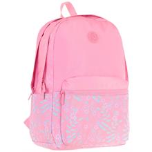 Kaukko Soft Floral Kız Çocuk Üç Bölmeli Pembe Çiçekli Okul Sırt Çantası - K1794