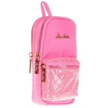 Kaukko Çanta Şekilli Kız Çocuk Üç Bölmeli Kalemlik - Pembe - Kapitone Detaylı - K2463