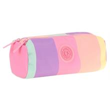 Kaukko İki Bölmeli Kız Çocuk Okul Kalem Çantası - Pembe Çok Renkli - K2713