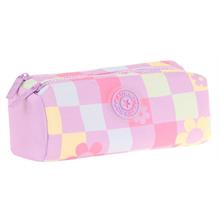 Kaukko İki Bölmeli Kız Çocuk Okul Kalem Çantası - Pembe Yeşil - K2697