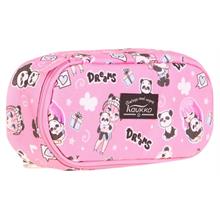 Kaukko Özel Bölmeli Organizer Kalemlik - Pembe - Panda Desenli - Kız Çocuk - K2632