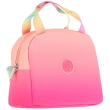 Kaukko Kız Çocuklarına Özel Somon Pembe Renk Geçişli Beslenme Çantası (Isı Yalıtımlı) (K9075)