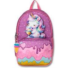 Cennec 5003 (Dondurma Yiyen Unicorn - Mor Pembe - Kız Çocuk) Okul Çantası