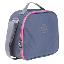 Kaukko Crazy Gri Pembe Krinkıl Kumaş Beslenme Çantası - Kız Çocuk - Isı Yalıtımlı - K9011