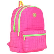 Kaukko Kapitoneli Üç Bölmeli Pembe Yeşil Kız Çocuk Okul ve Günlük Sırt Çantası - K1771