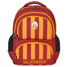 Galatasaray Nakışlı Sarı Kırmızı Çubuk Desenli Erkek Çocuk Okul ve Günlük Sırt Çantası - ME25539
