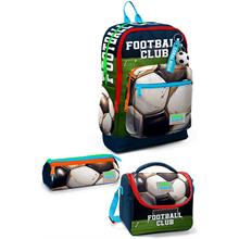 Coral High Kids Lacivert Futbol Desenli 3 lü Okul Çanta Seti SET0123779 - Erkek