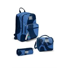 Coral High Lacivert Mavi Desenli 3 lü Okul Çanta Seti SET0123688 - Erkek