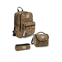 Coral High Kahverengi Leopar Desenli 3 lü Okul Çanta Seti SET0123681 - Kız