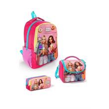 Coral High Kids Pembe Neon Mercan Fashion Girl Desenli 3 lü Okul Çanta Seti SET0123669 - Kız