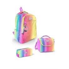 Coral High Kids Renk Geçişli Desenli 3 lü Okul Çanta Seti SET0123668 - Kız