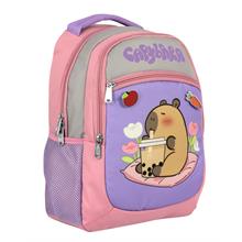 Capybara Kız Çocuk İlkokul Okul Sırt Çantası - Mor - Pembe - 5233