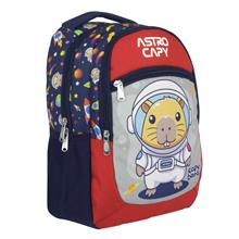 Capybara Erkek Çocuk Astronot İlkokul Okul Sırt Çantası - Lacivert - Kırmızı - 5227