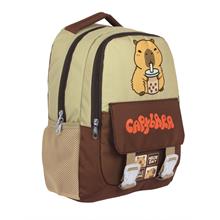 Capybara Erkek Çocuk İlkokul Okul Sırt Çantası - Kahverengi - Bej - 5200