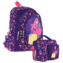 Kaukko Kids Flamingo Detaylı Okul Çantası (L5223) ve Thermo Beslenme Çantası (L7223) Seti - Kız Çocuk