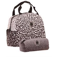 Kaukko Dots Beslenme Çantası + Kalemlik Seti Siyah, Nokta Desenli, Kız Çocuk